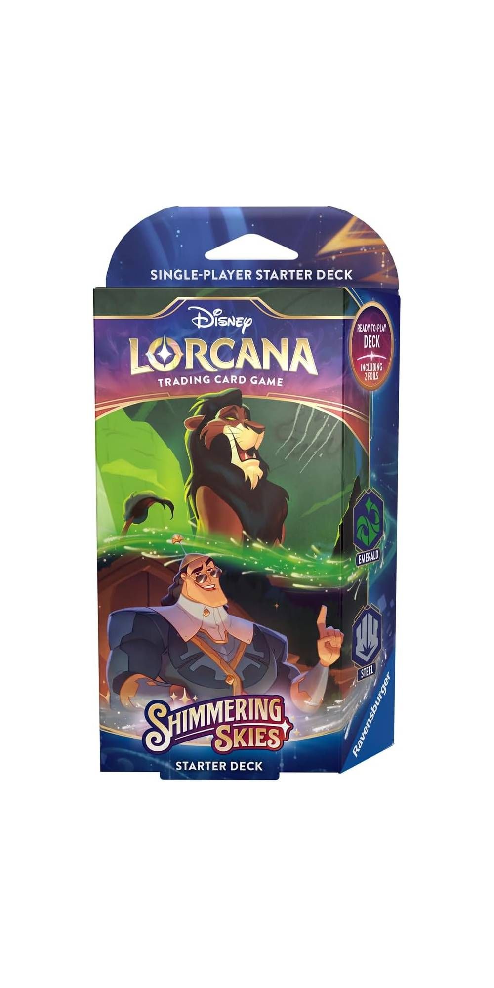 Disney Lorcana TCG Shimmering Skies Starter Deck - Emerald & Steel