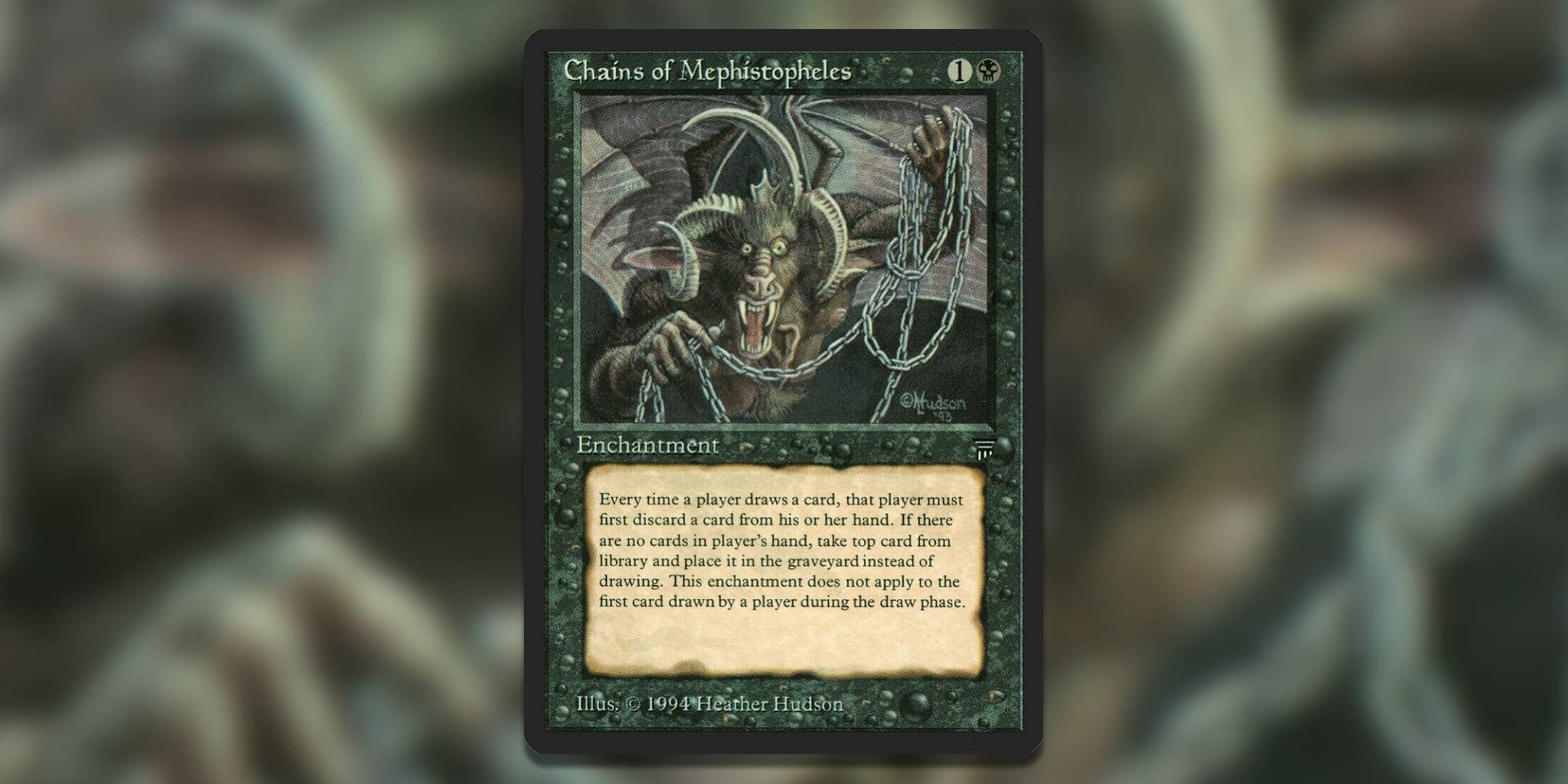 Image of the Magic The Gathering card Chains of Mephistopheles by Heather Hudson.