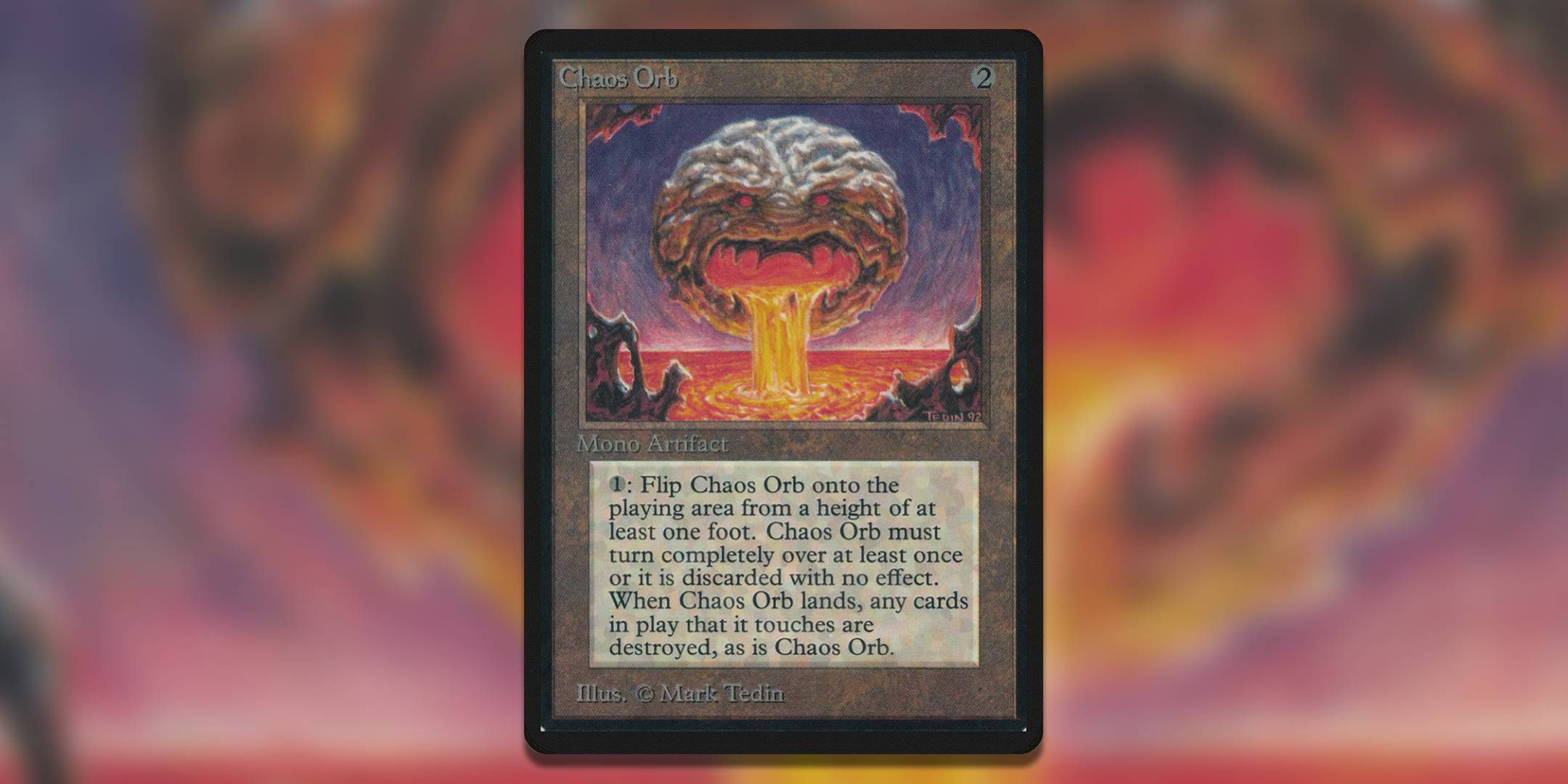 Image of the Magic The Gathering card Chaos Orb by Mark Tedin