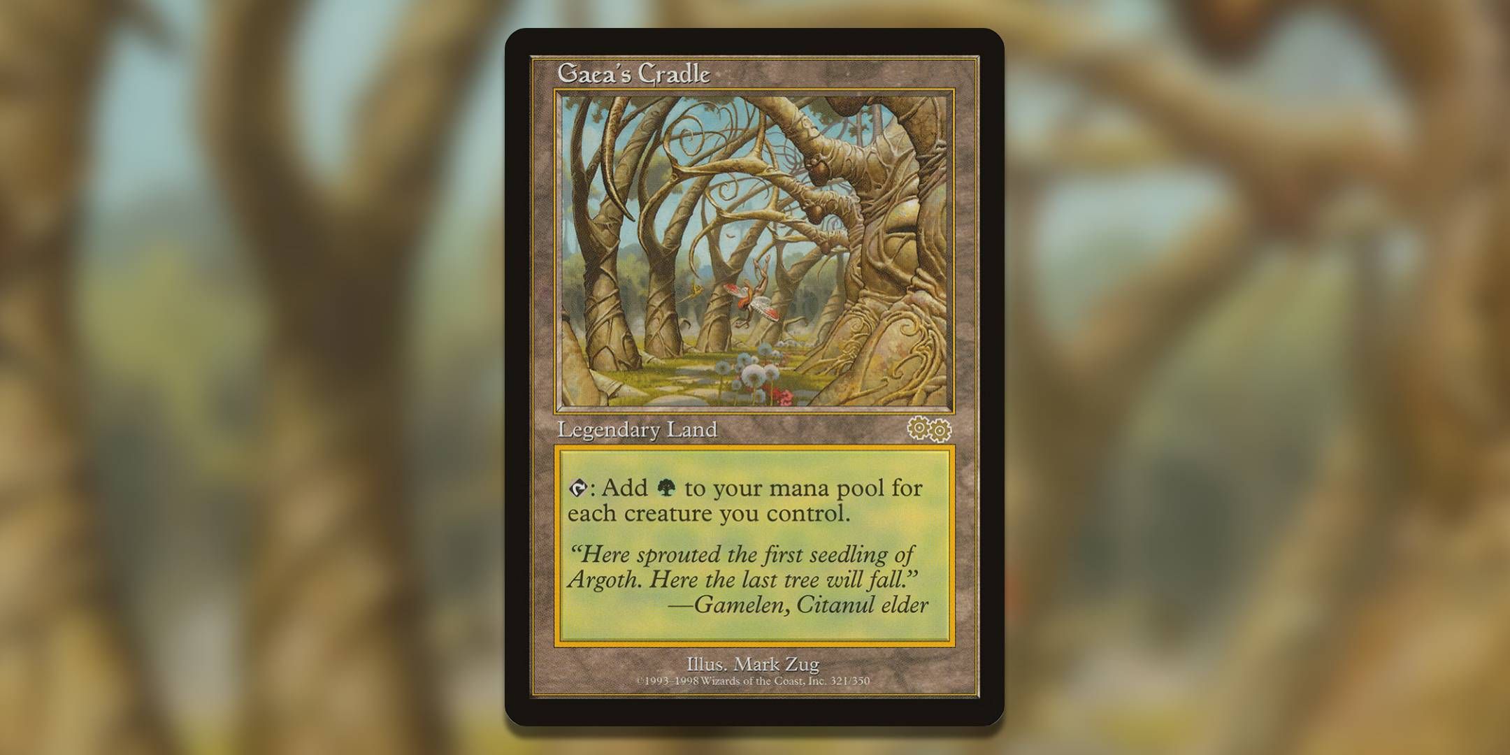 Image of the Magic The Gathering card Gaea's Cradle by Mark Zug.
