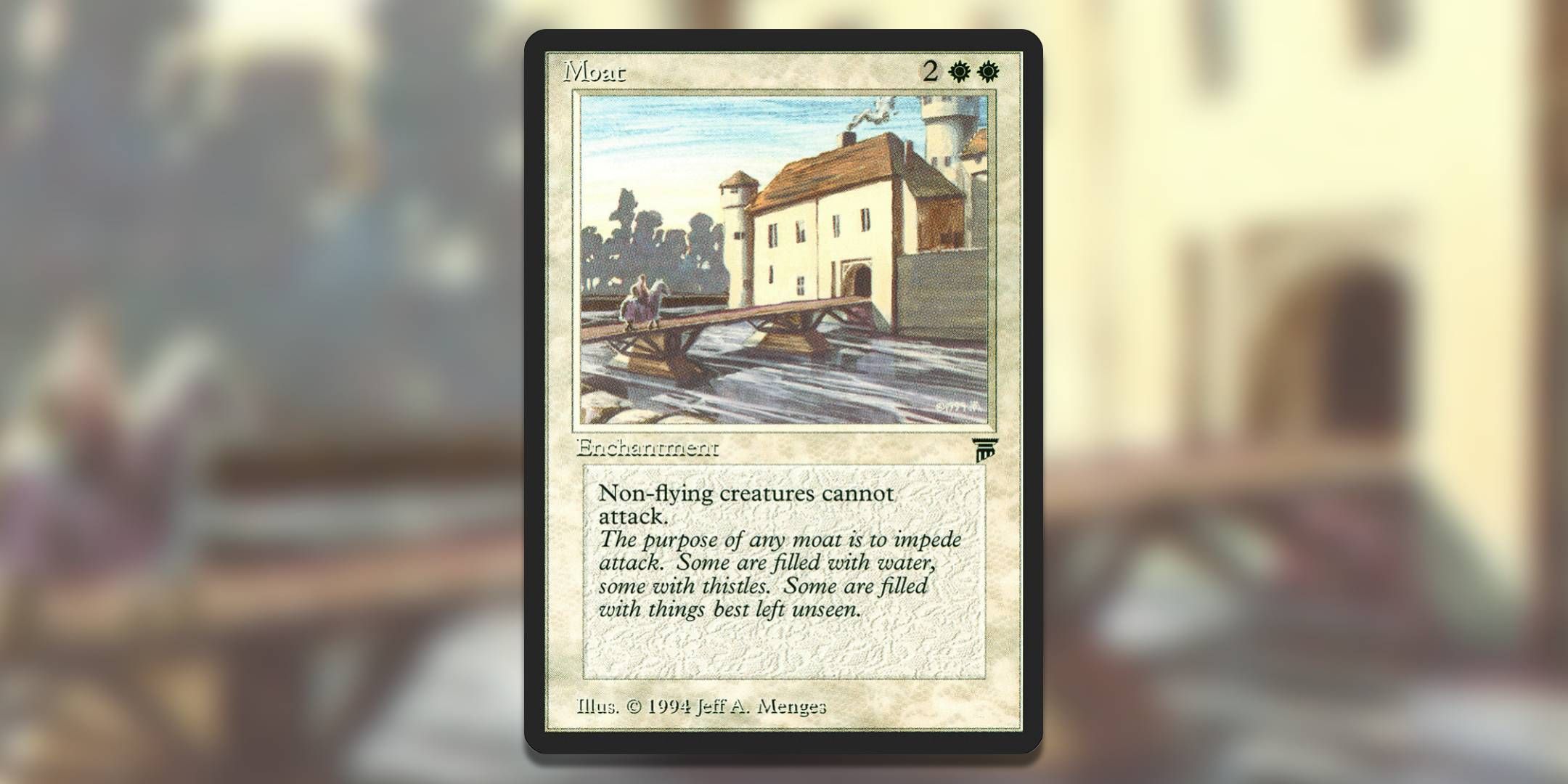 Image of the Magic The Gathering card Moat by Jeff Menges.