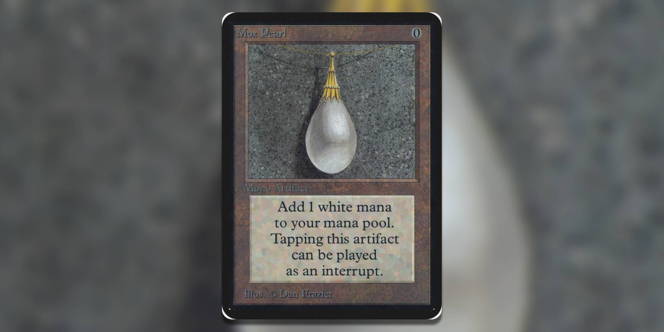 Image of the Magic The Gathering card Mox Pearl by Dan Frazier.