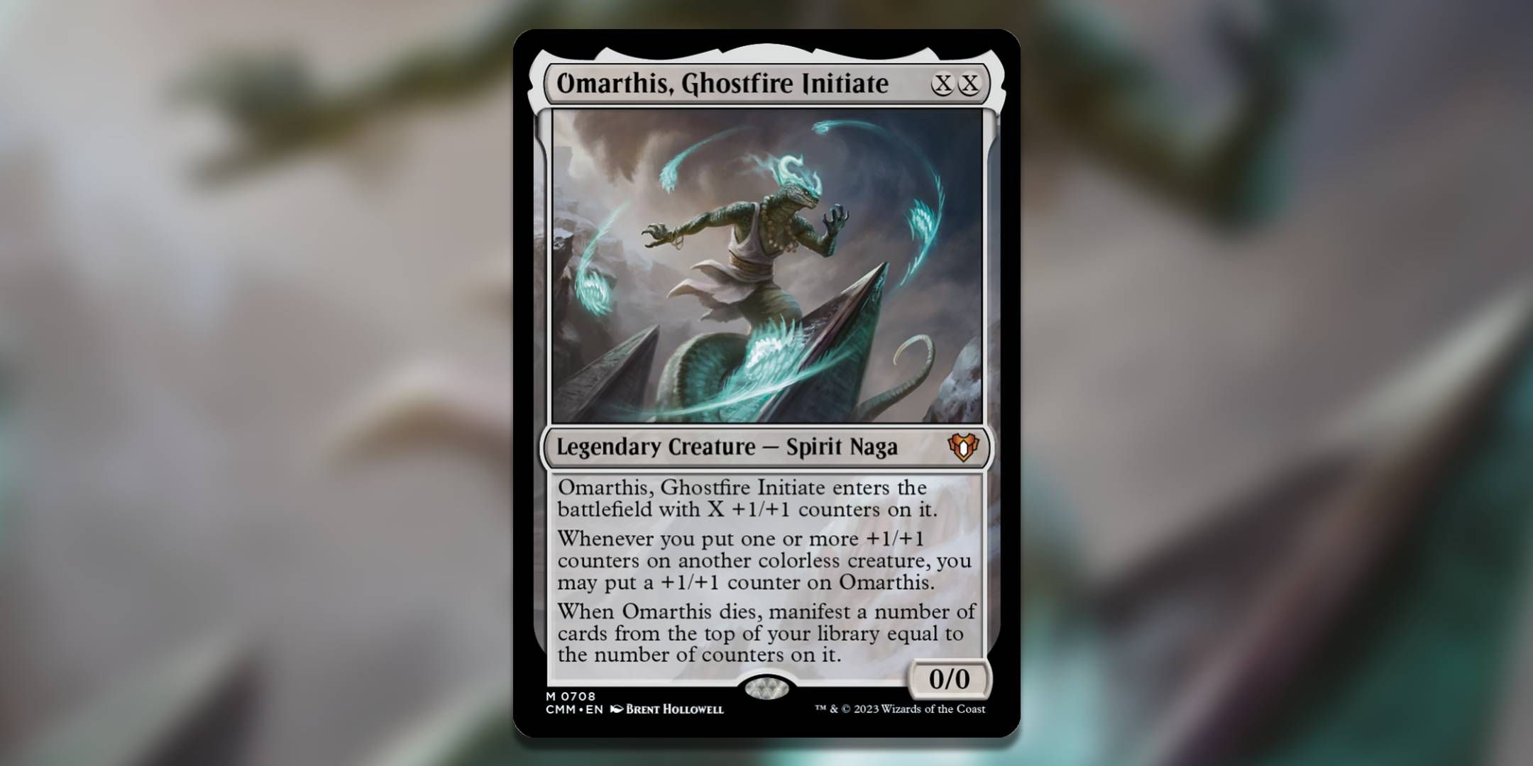 Magic The Gathering Omarthis Ghostfire Initiate by Brent Hollowell.