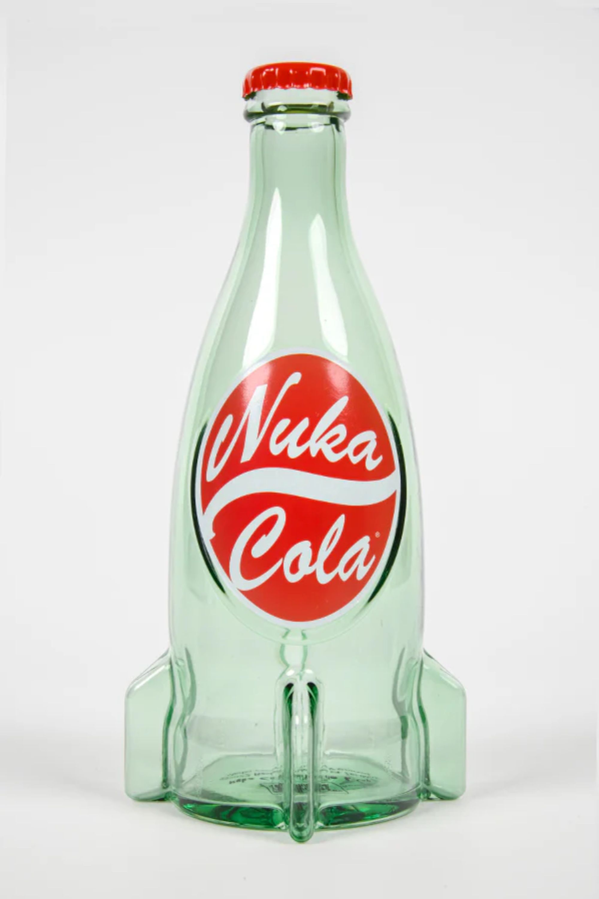 Fallout Nuka Cola Glass Bottle And Caps