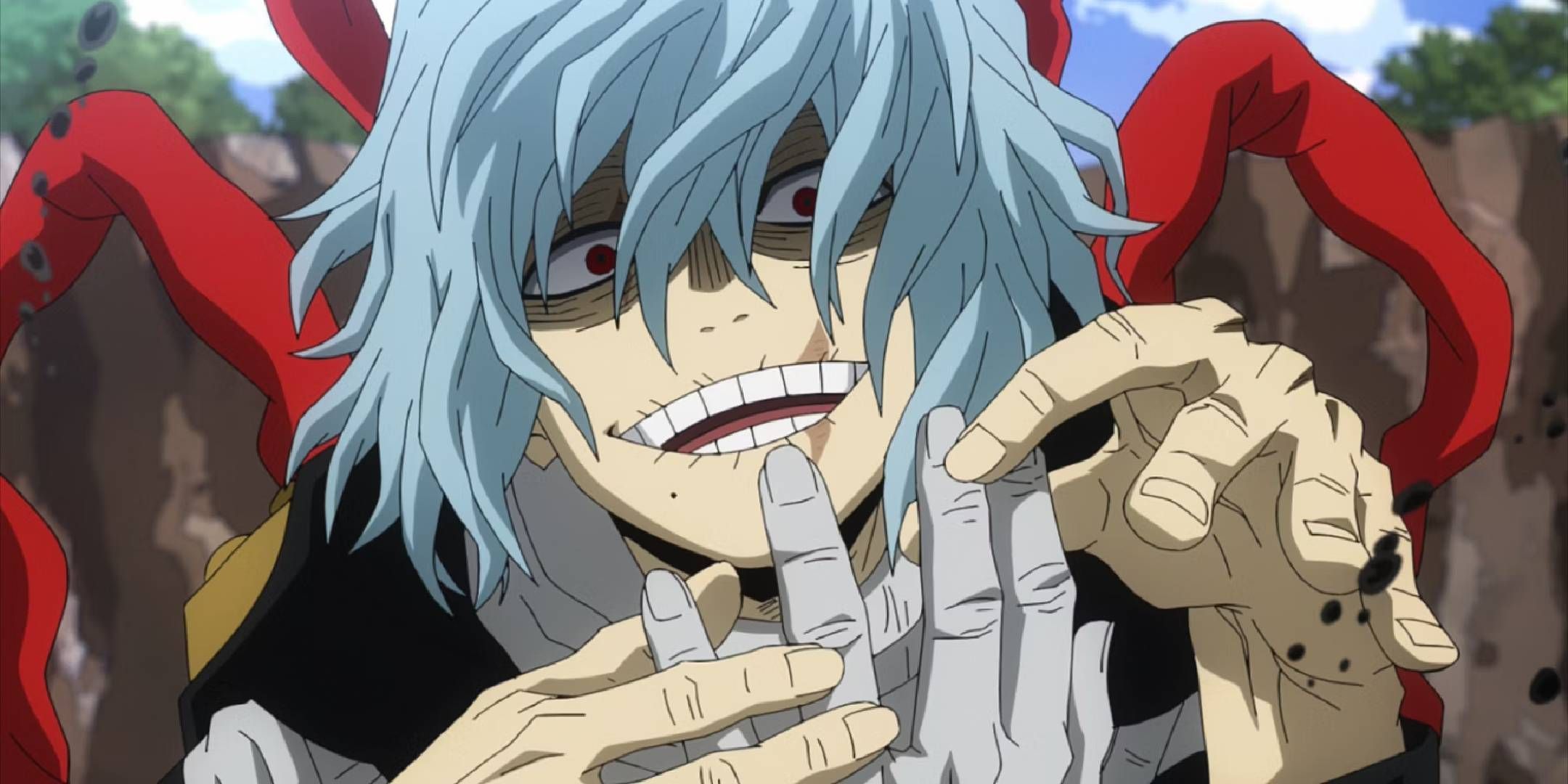 My Hero Academia Tomura Shigarak with too many hands