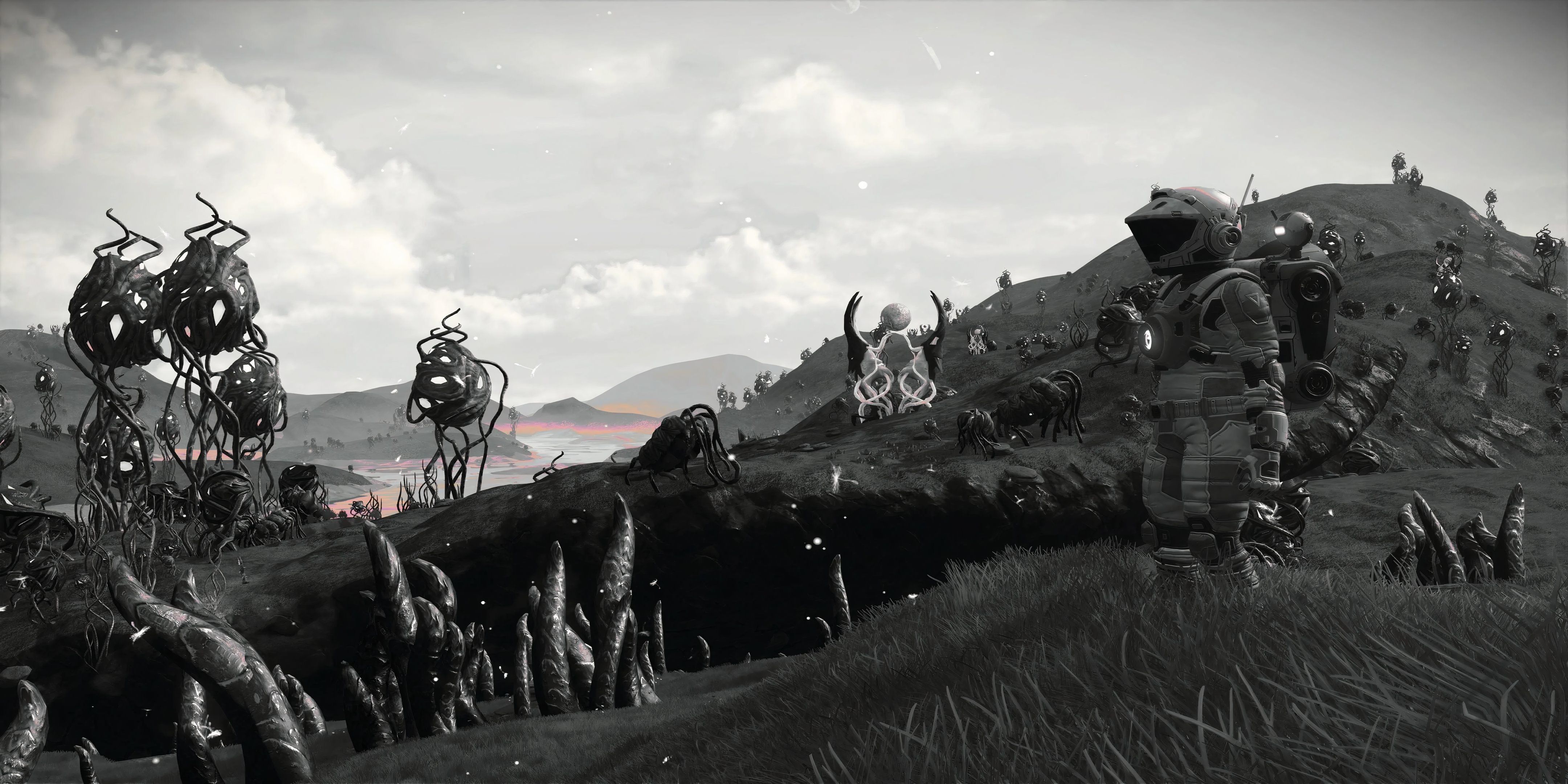 No Man's Sky Black And White Planet