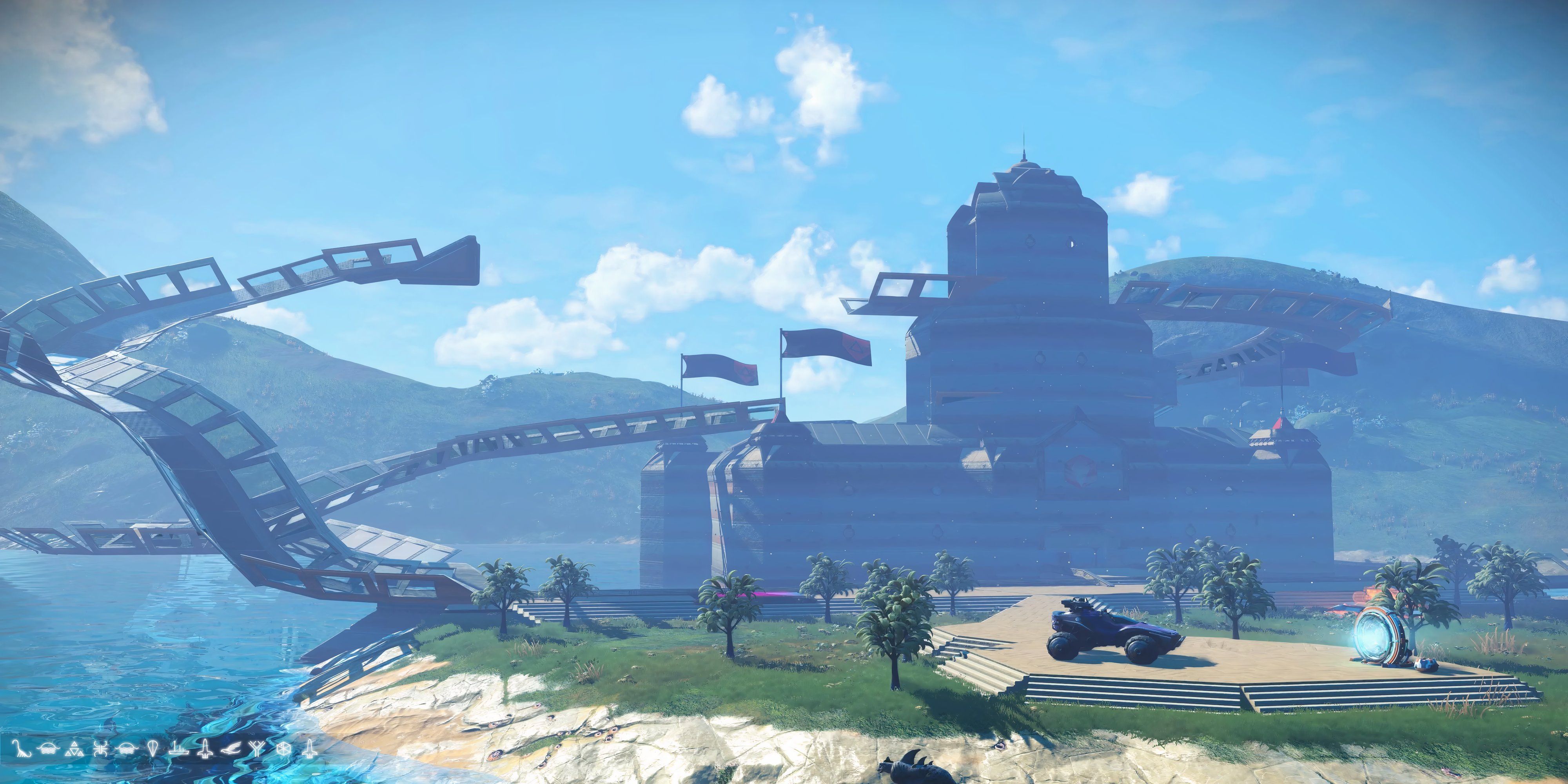 No Man's Sky Mario Kart Track Princess Beach's Castle