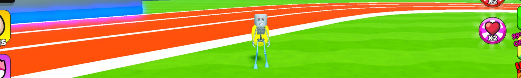 a player in Push-Up Training Simulator on Roblox