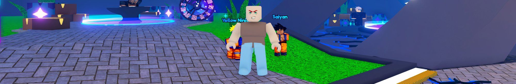 a player in Anime Power Defense on Roblox