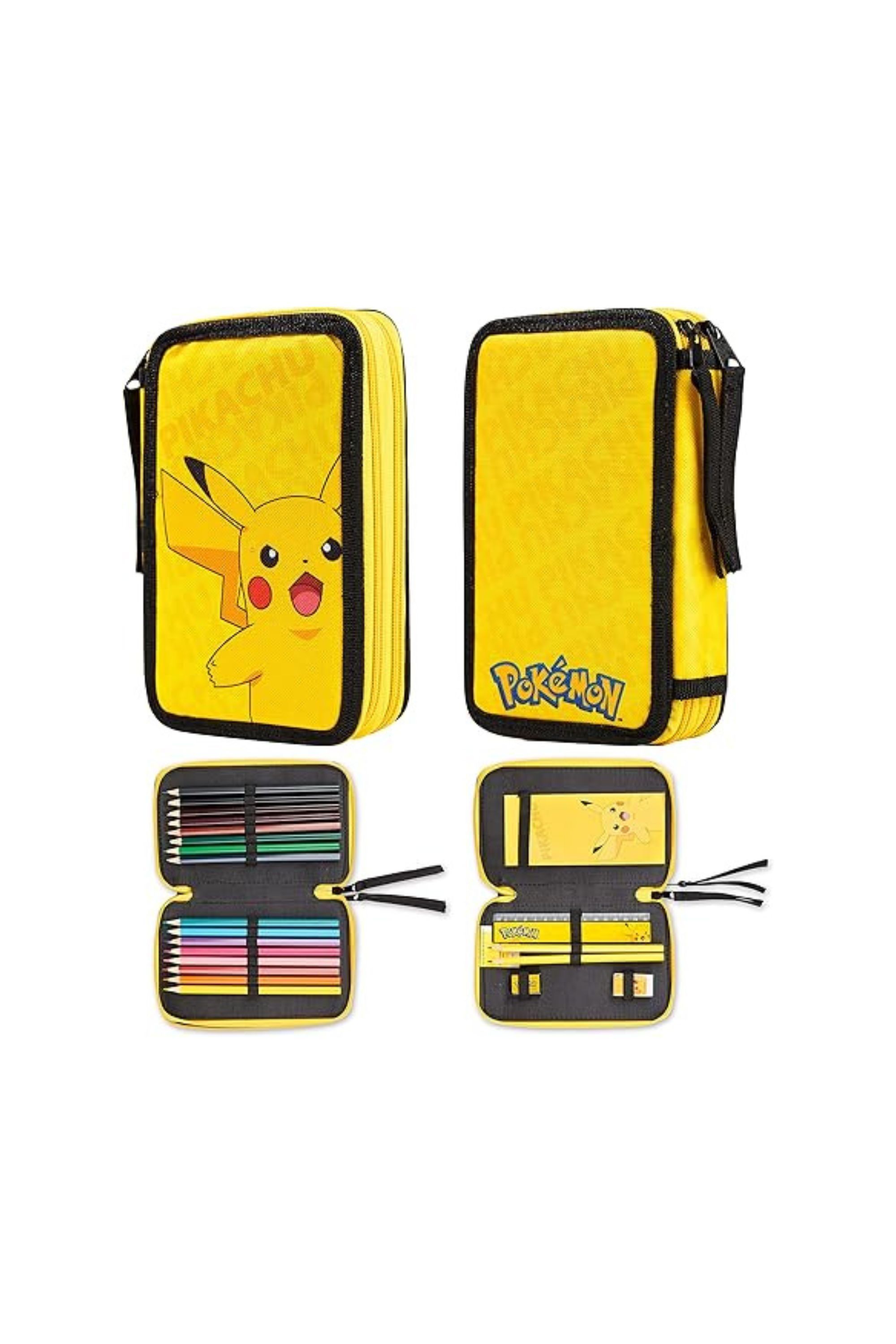 Pikachu Filled Pencil Case Stationery Set