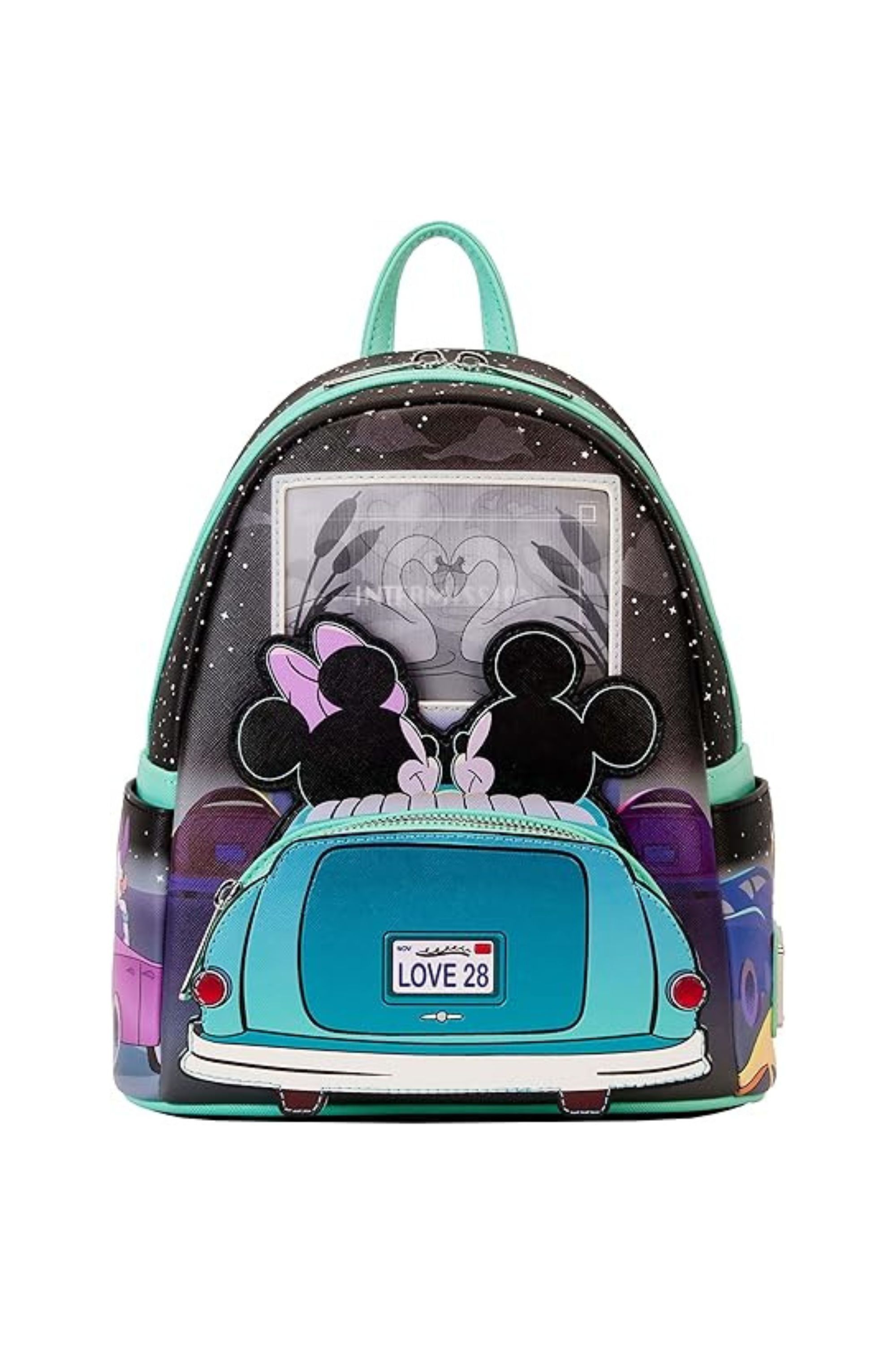 Loungefly Mickey & Minnie Date Night Drive-In Lenticular Mini Backpack