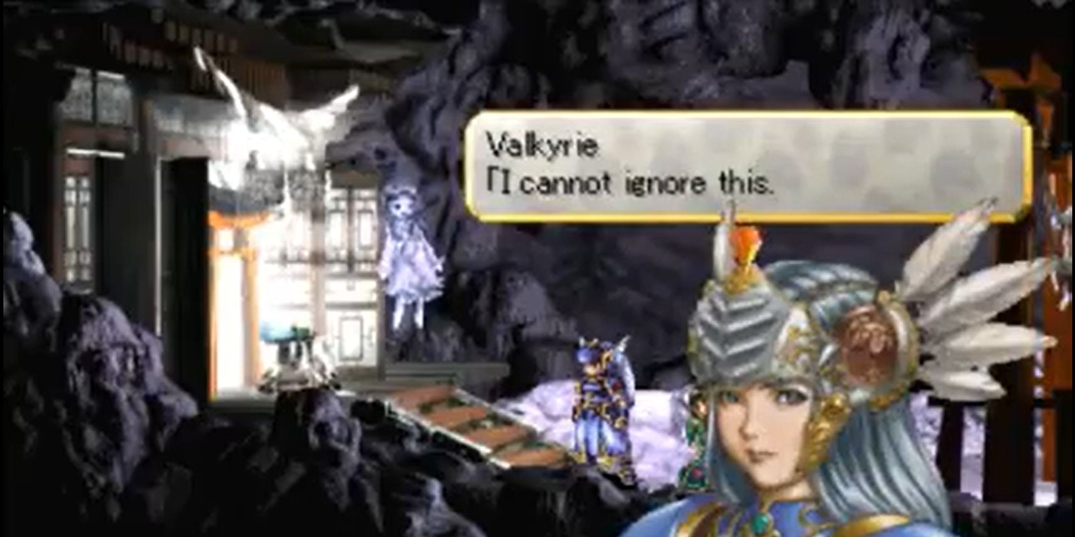 Valkirye thinking to herself in Valkyrie Profile Lenneth.