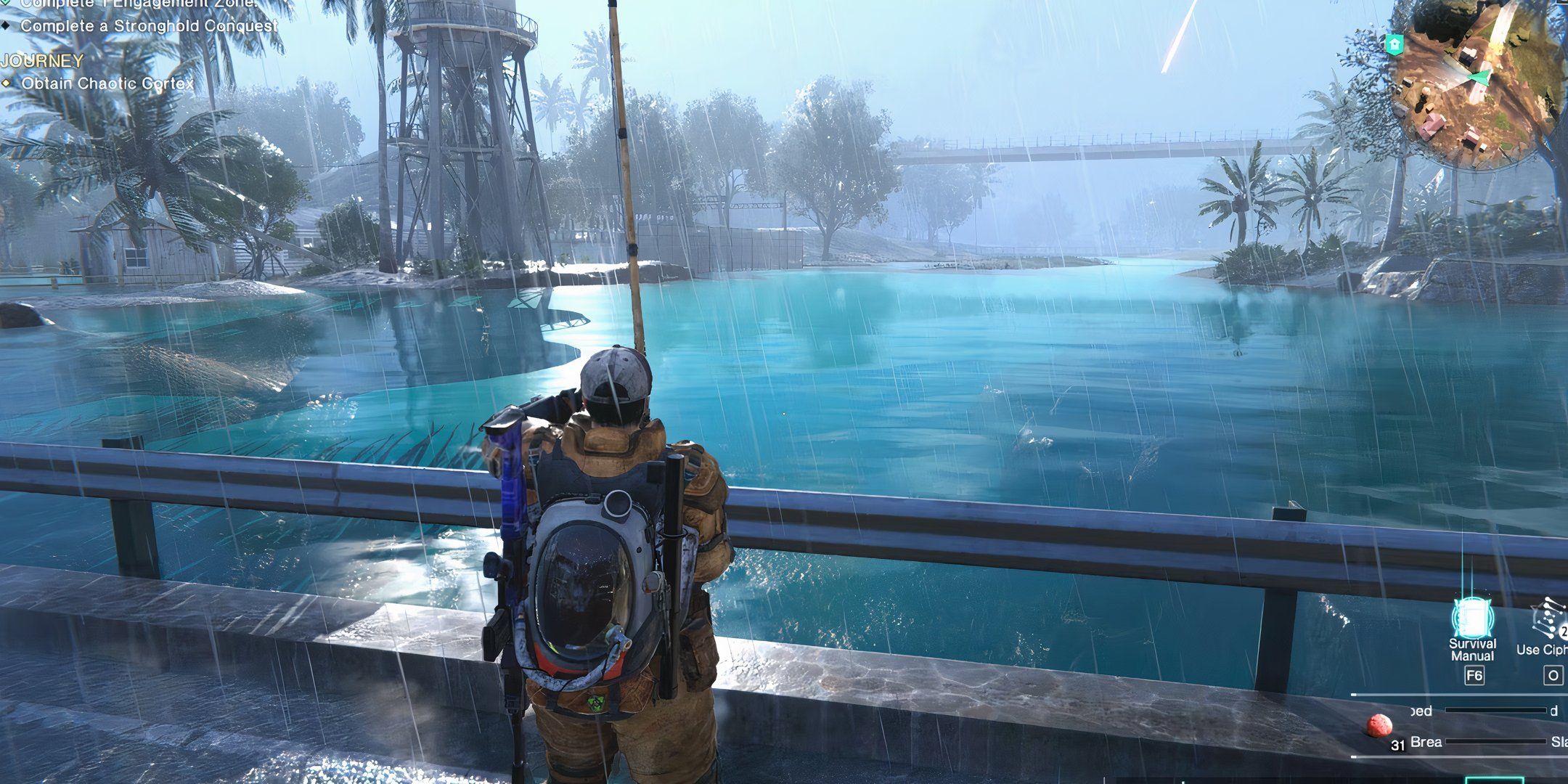 Fishing in Harborside in Broken Delta in Once Human.