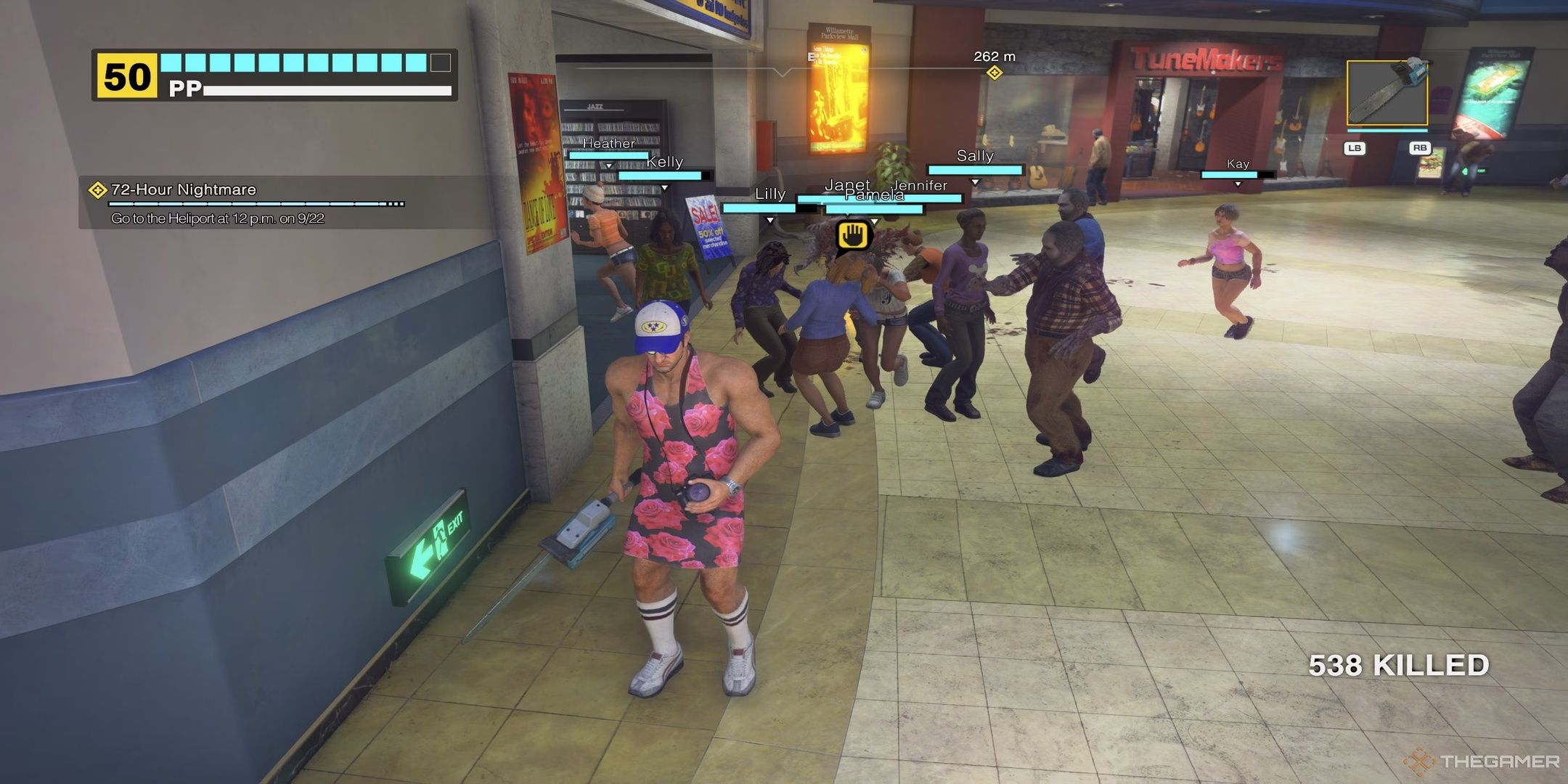 Frank West Leads a group of Survivors in Dead Rising Deluxe Remaster.