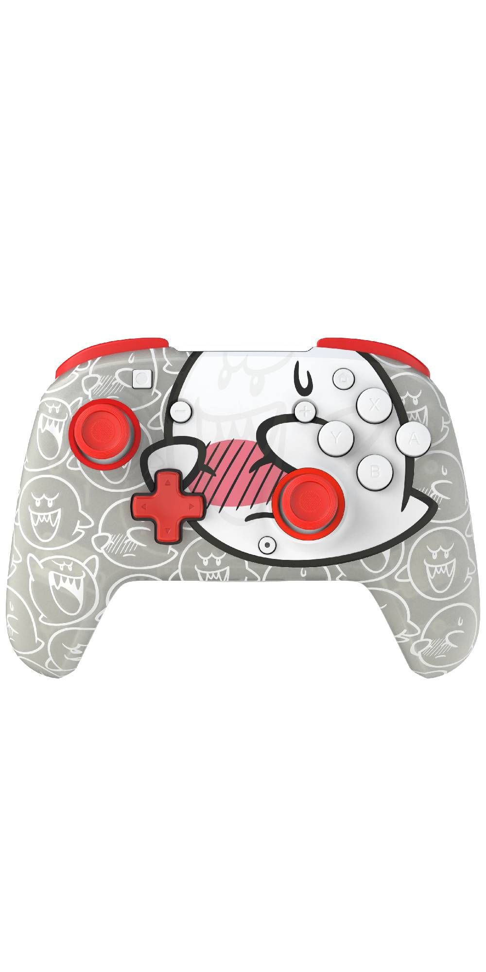 Image of the Nintendo Switch REMATCH GLOW Wireless Controller Boo Hoo on a white background.