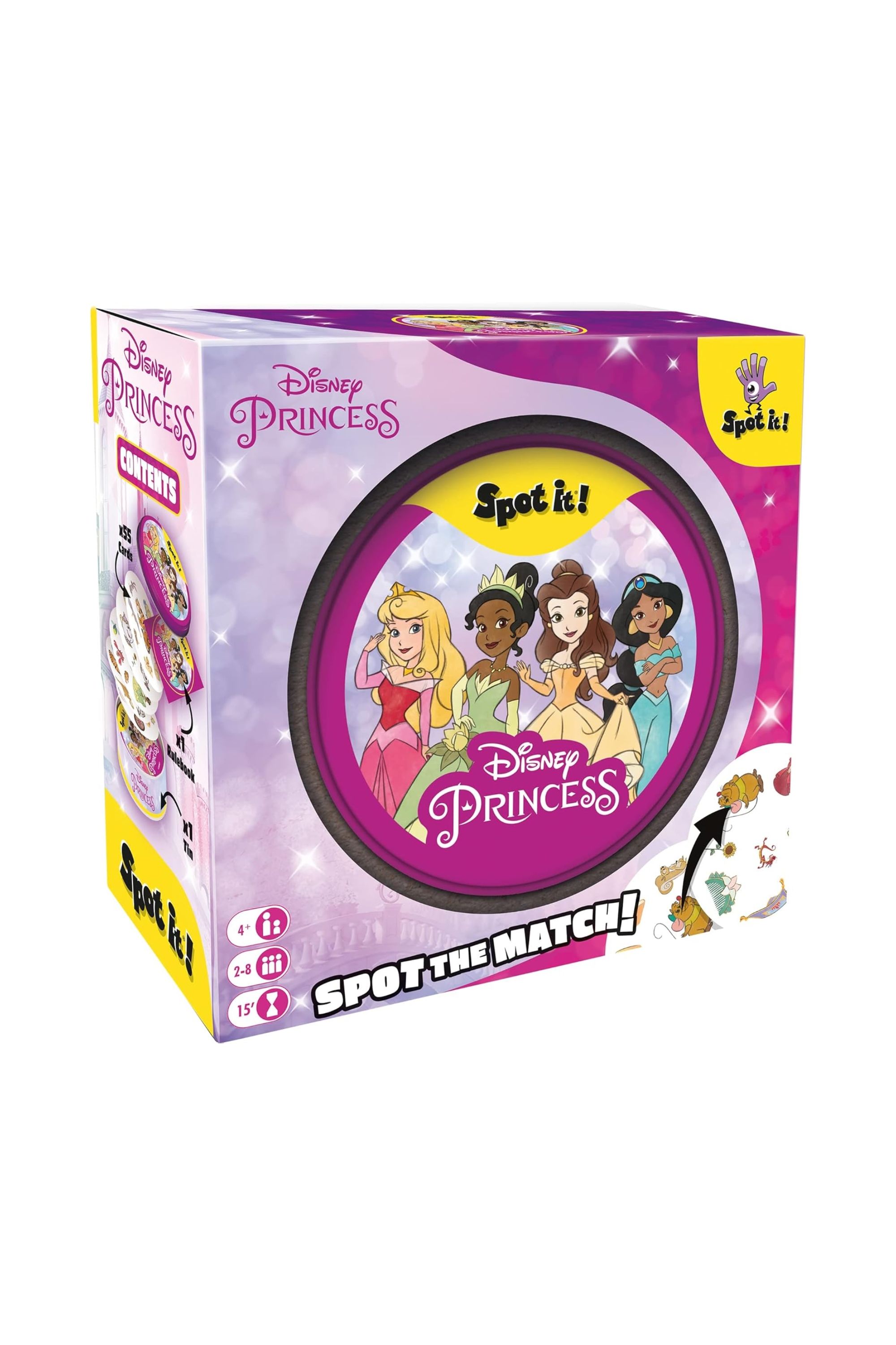 Image of Zygomatic Spot It! Disney Princess Card Game.