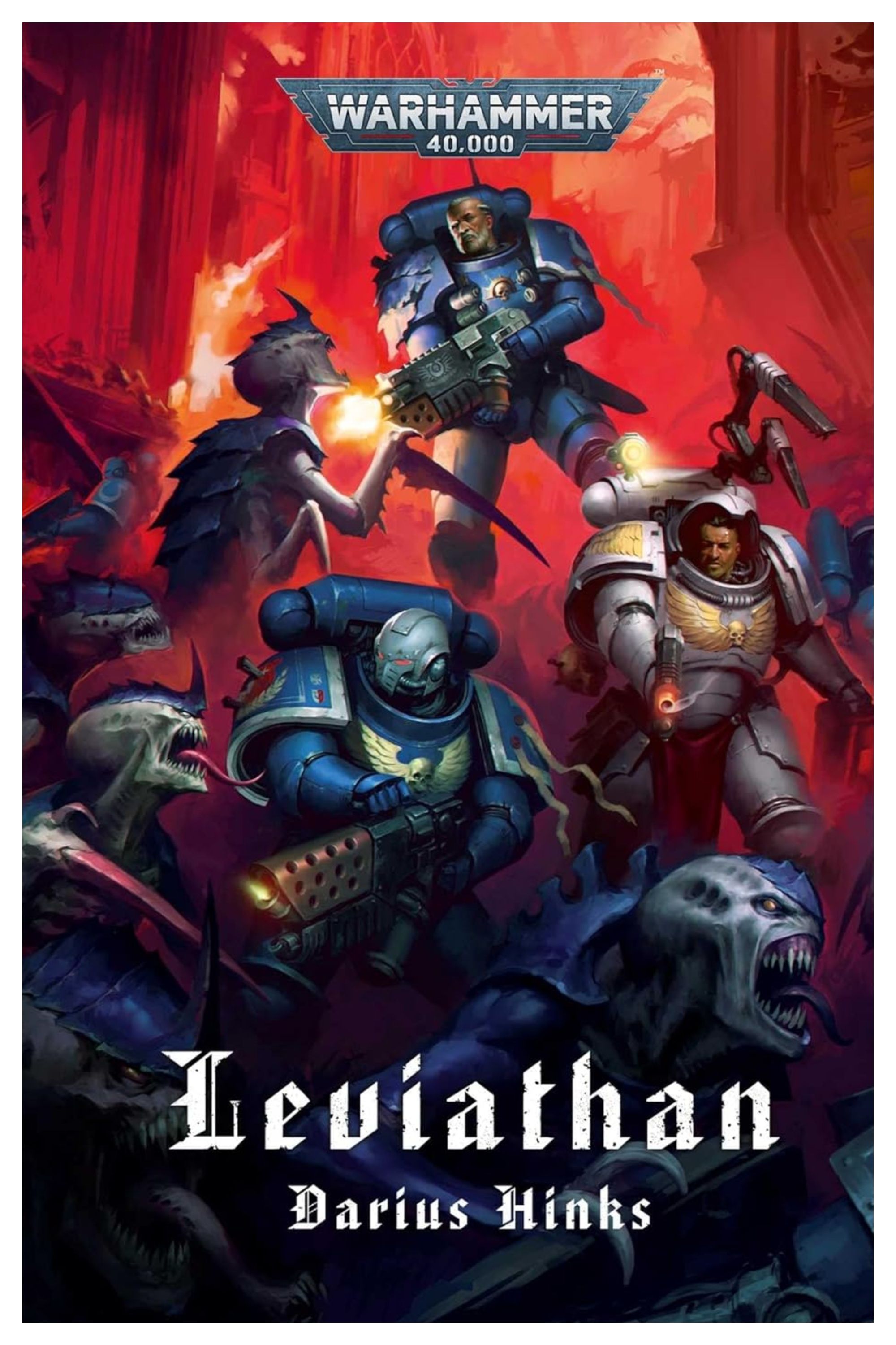 The cover of Darius Hinks's Warhammer 40K novel, Leviathan.