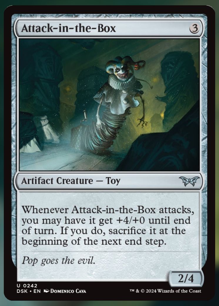 Magic The Gathering Attack-in-the-box Card.