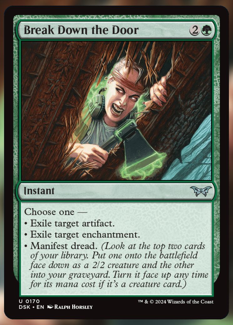 Magic The Gathering Break Down the Door Card.
