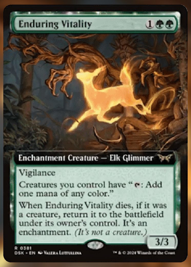 Magic The Gathering Enduring Vitality Alt Card.