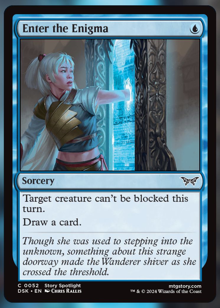Magic The Gathering Enter the Enigma Card.