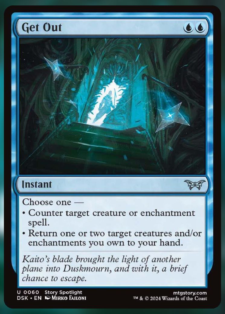 Magic The Gathering Get Out Card.
