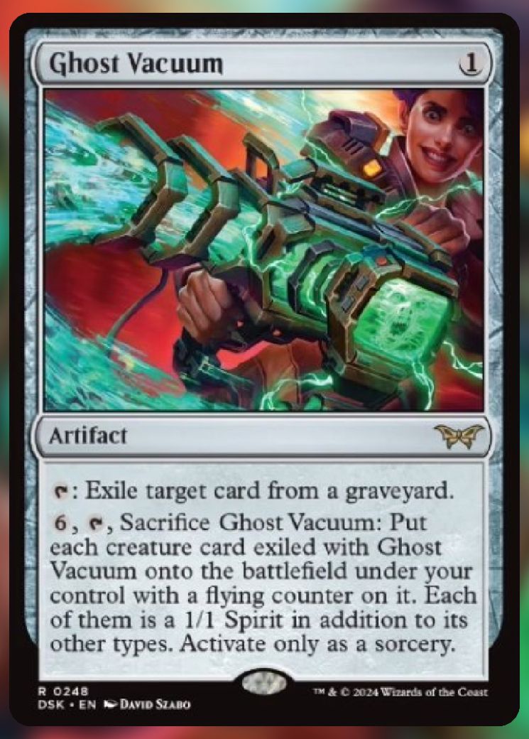 Magic The Gathering Ghost Vacuum Card.