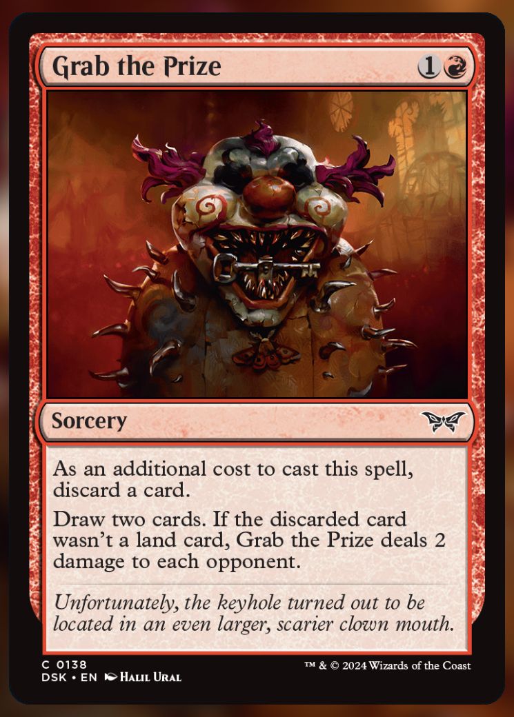 Magic The Gathering Grab the Prize Card.