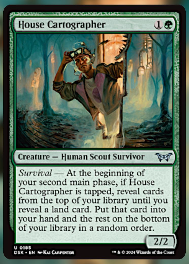 Magic The Gathering House Cartographer Card.