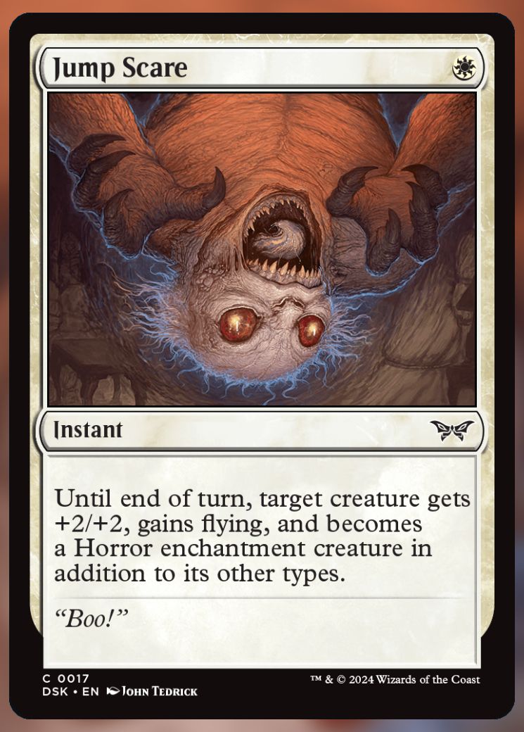 Magic The Gathering Jump Scare Card.