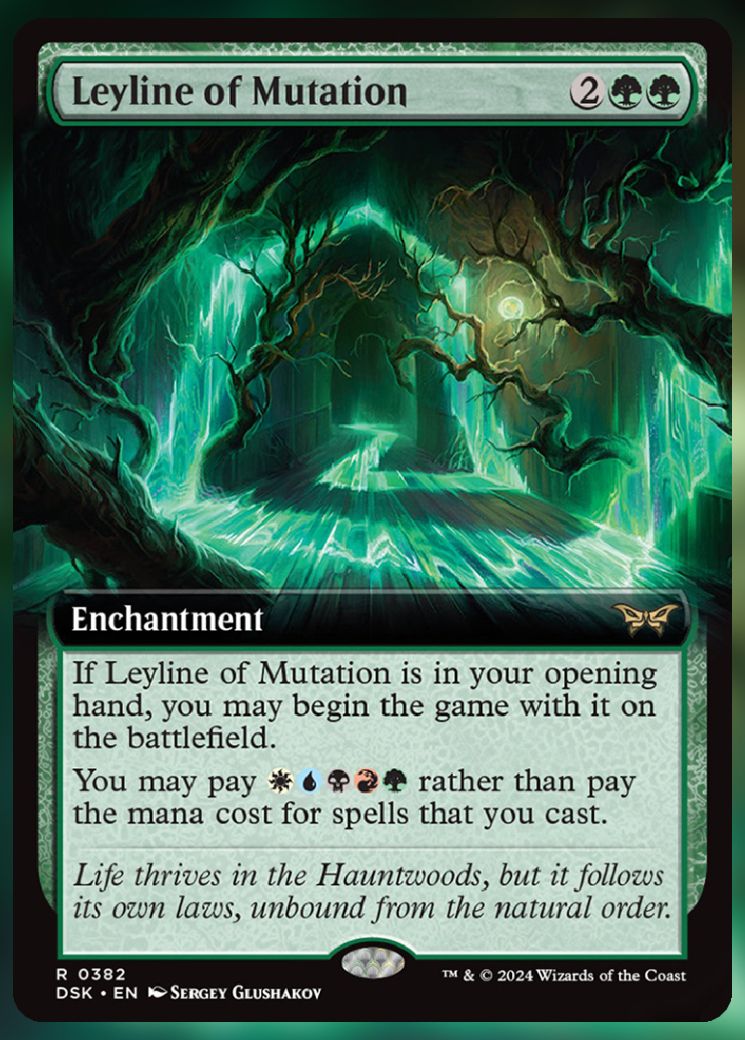 Magic The Gathering Leyline of Mutation Alt Card.