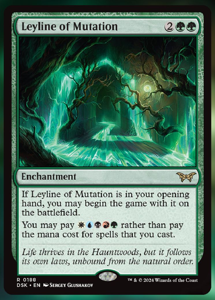 Magic The Gathering Leyline of Mutation Card.