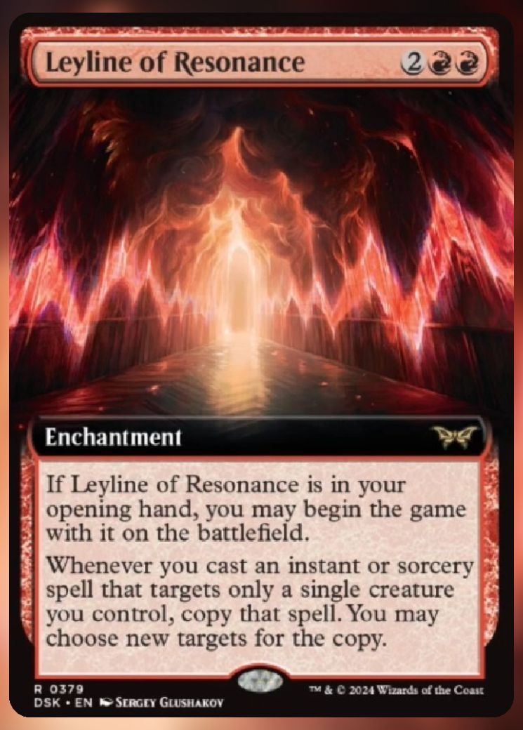 Magic The Gathering Leyline of Resonance Alt Card.