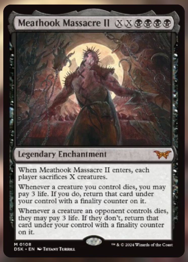 Magic The Gathering Meathook Massacre II Card.
