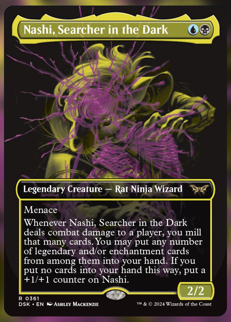 Magic The Gathering Nashi, Searcher in the Dark Alt Card.
