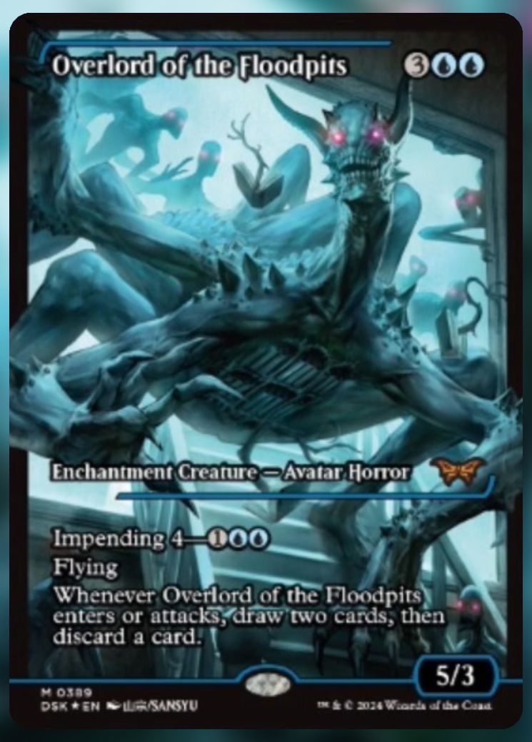 Magic The Gathering Overlord of the Floodpits Alt Card 2.