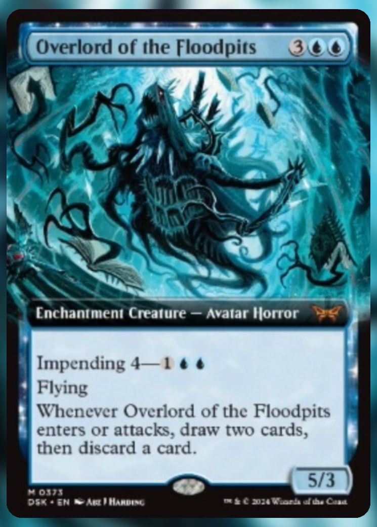Magic The Gathering Overlord of the Floodpits Alt Card.