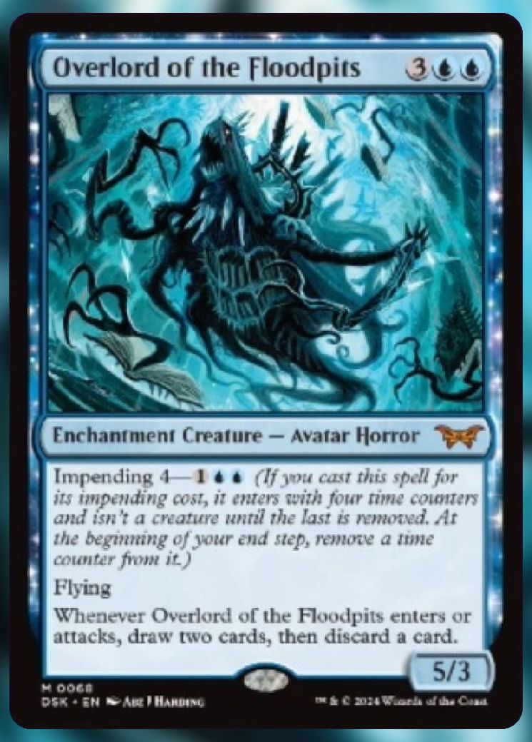 Magic The Gathering Overlord of the Floodpits card.
