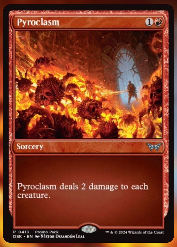 Magic The Gathering Pyroclasm Alt Card.