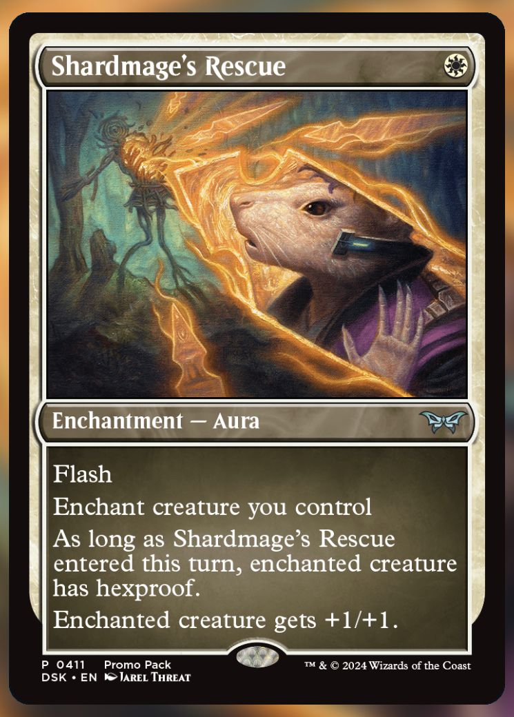 Magic The Gathering Shardmage's Rescue Alt Card.