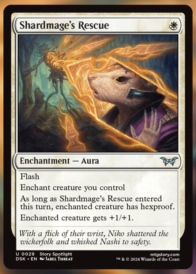 Magic The Gathering Shardmage's Rescue Card.