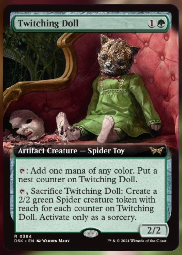 Magic The Gathering Twitching Doll Alt Card.