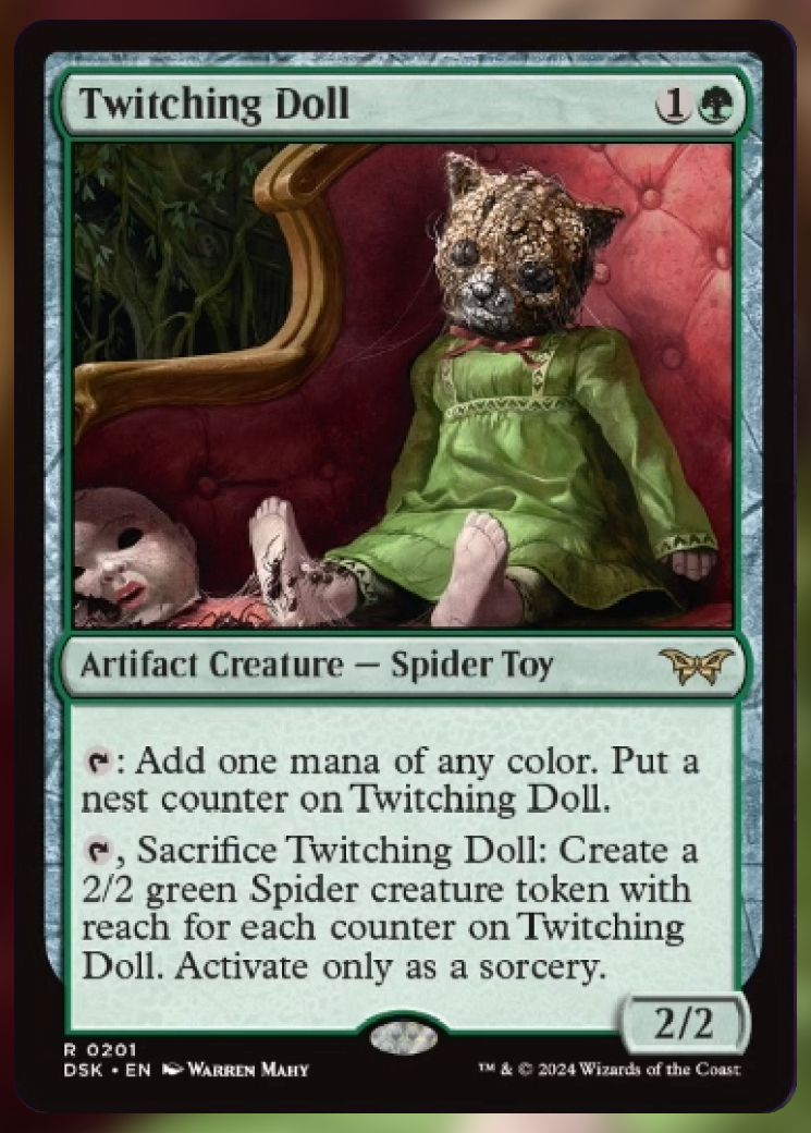 Magic The Gathering Twitching Doll Card.
