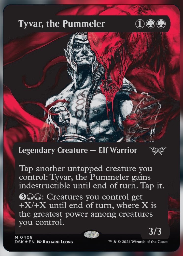 Magic The Gathering Tyvar, the Pummeler Alt Card 2.