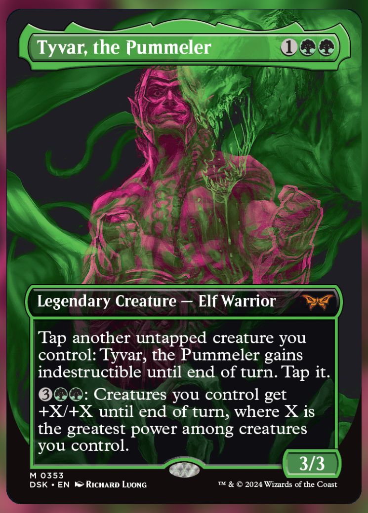 Magic The Gathering Tyvar, the Pummeler Alte Card.
