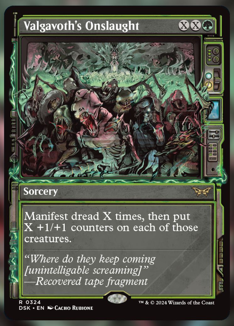 Magic The Gathering Valgavoth's Onslaught Alt Card.