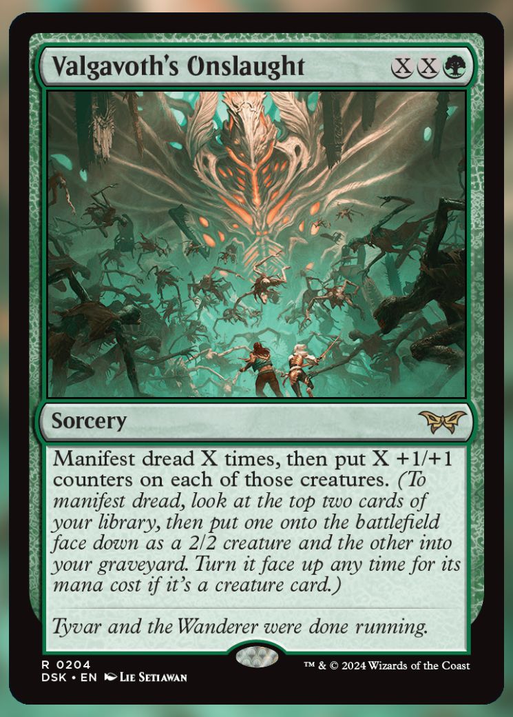Magic The Gathering Valgavoth's Onslaught Card.