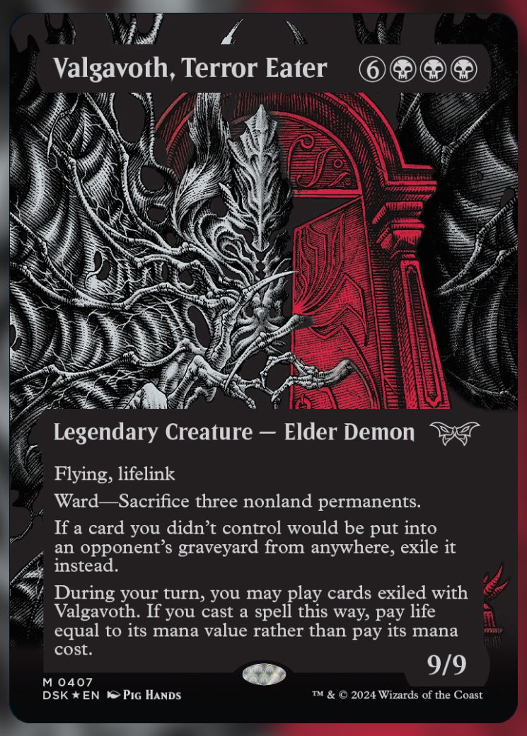 Magic The Gathering Valgavoth, Terror Eater.