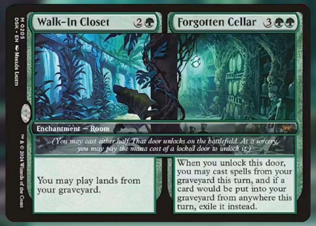 Magic The Gathering Walk-In Closet and Forgotten Cellar Cards.