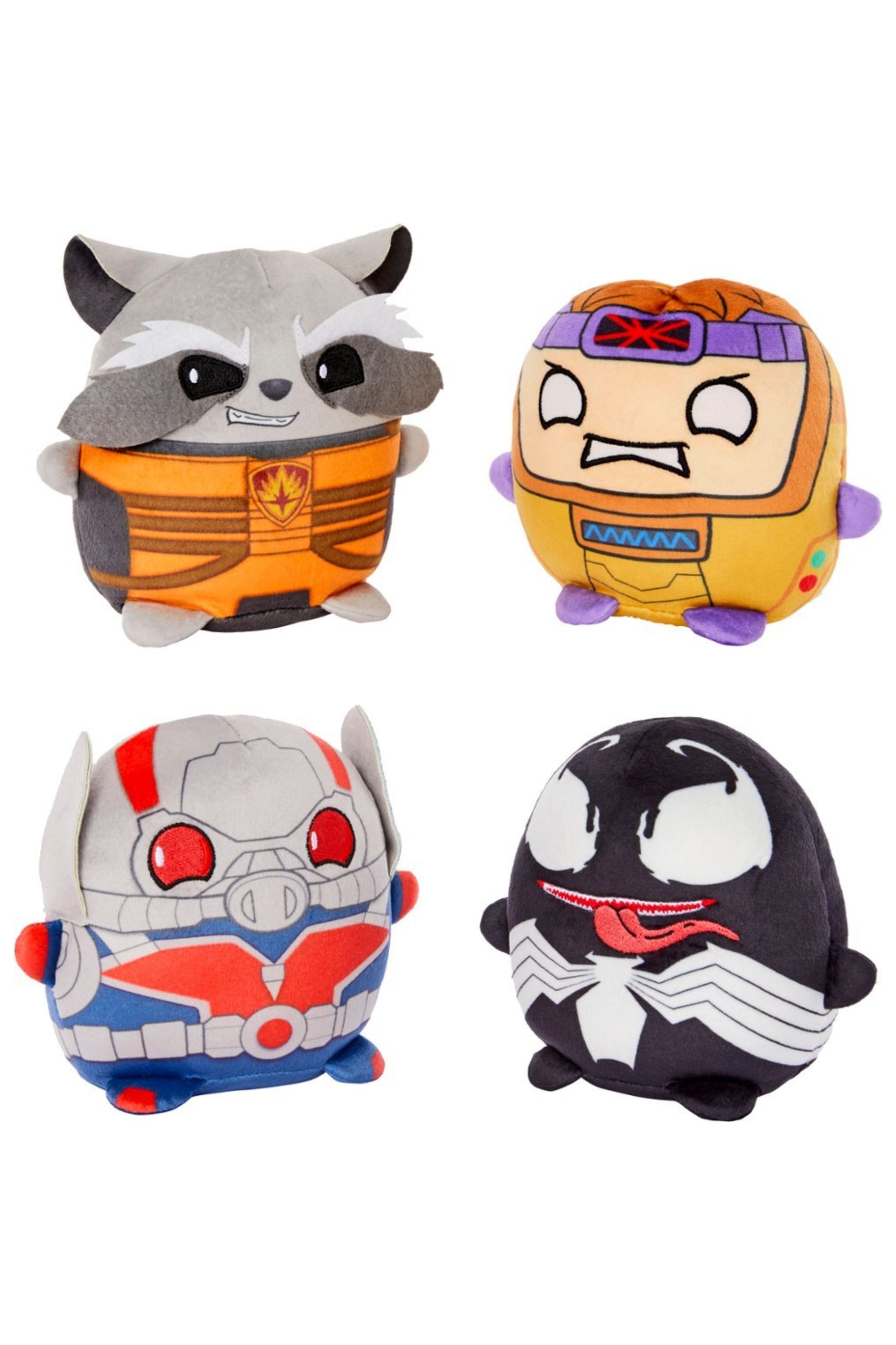 Marvel Cuutopia Misfits Bundle containing Rocket Racoon, Modok, Ant-Man, and Venom.